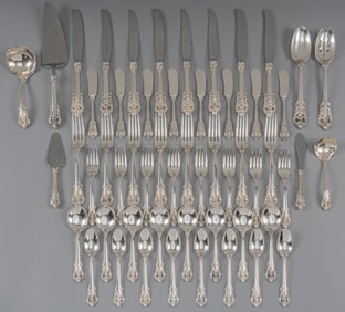 "Grande Baroque" By Wallace Silversmiths Sterling Silver Flatware set