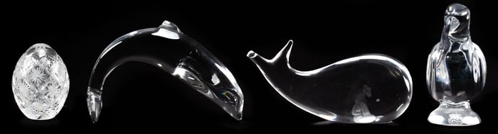 Collection of Crystal Animal Figurines