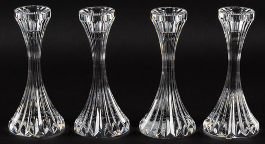 (4) Baccarat Crystal Candlesticks
