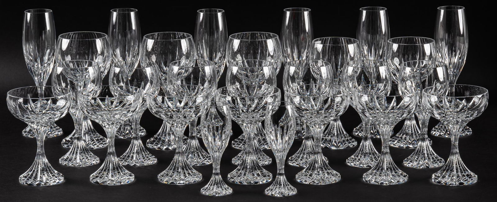 (27) Baccarat Crystal Glasses (1 of 8)
