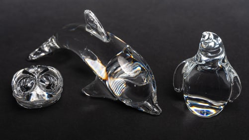 Collection of Steuben Crystal Animals