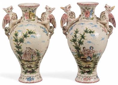 Pair of French Style Vases