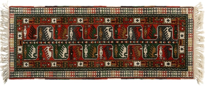 Handwoven Turkish Rug Runner, 6 ft. 1 in. x 2 ft. 3 in.