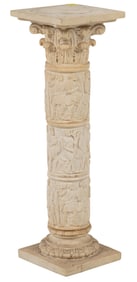 Carved Neoclassical Pedestal