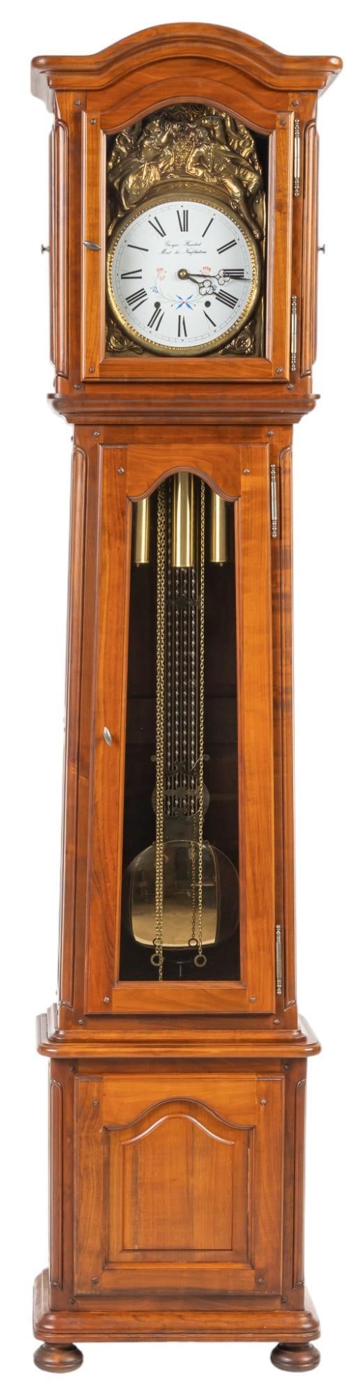 19th C. Louis XV Style Grandfather Clock (1 of 11)