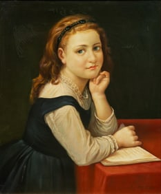 K. Melton, Young Girl with Book