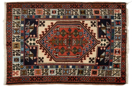 Handwoven Persian Estate Rug, 3 ft. 4 in. x 2 ft. 4 in.