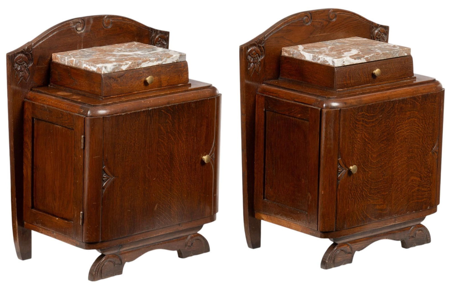 Pair of Art Deco Nightstands (1 of 8)