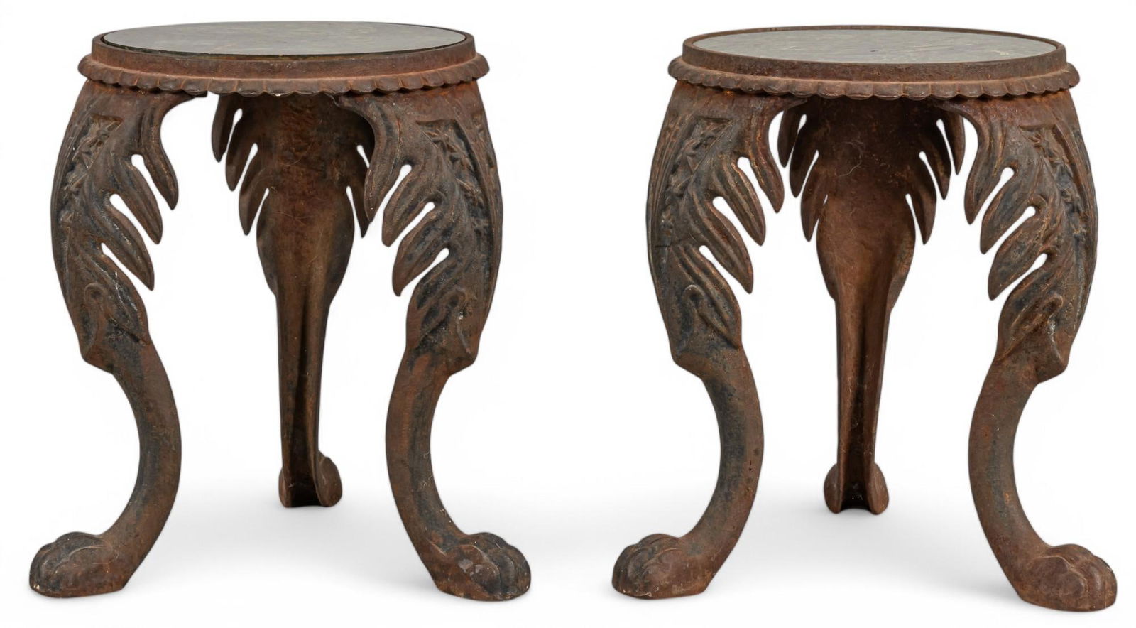 Pair of Marble Top Side Tables (1 of 7)