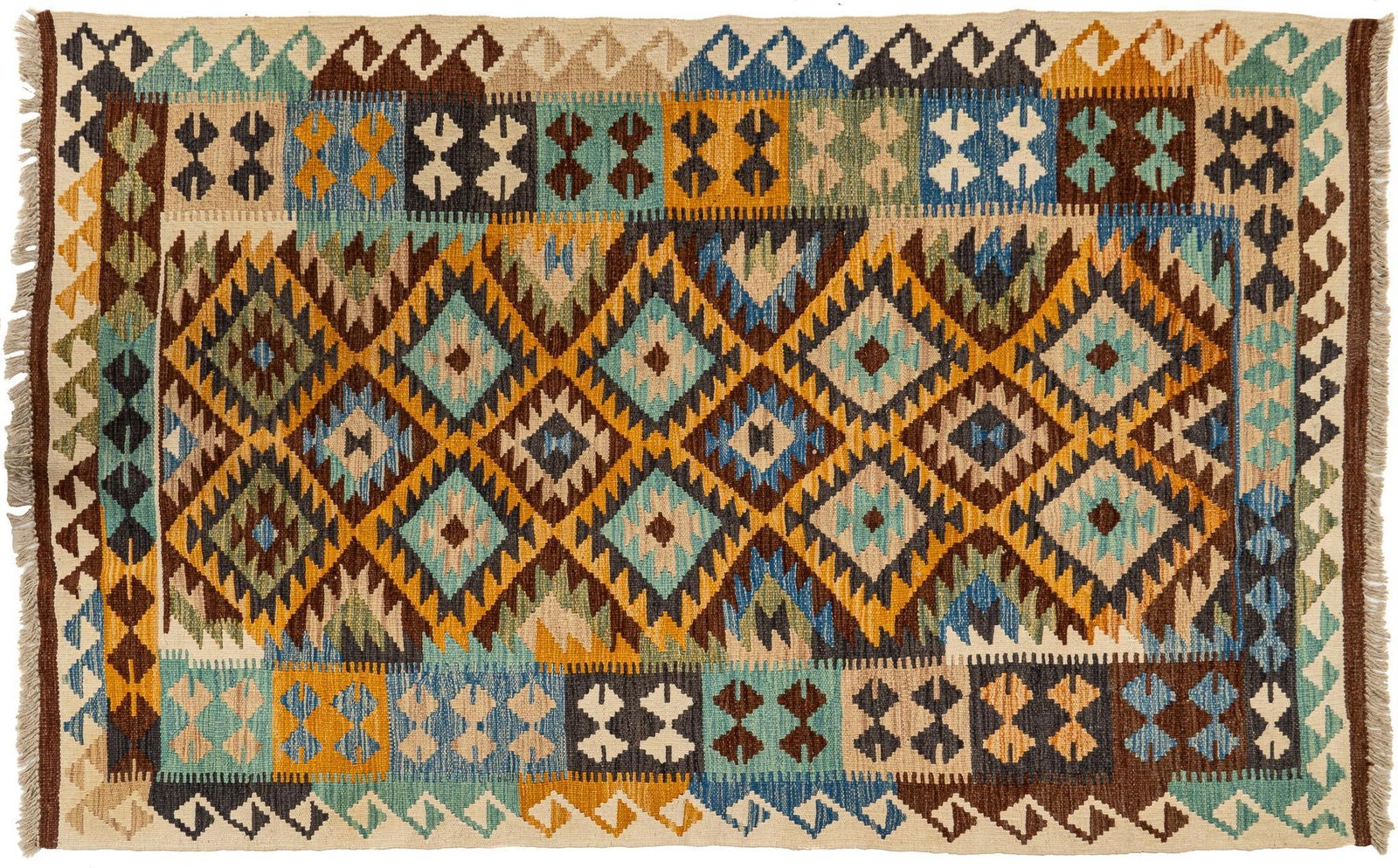 Kilim Rug, 6 ft. 8 in. x 4 ft. 2 in.: Kilim rug 6 ft. 8 in. x 4 ft. 2 in. Provenance: Property from the collection of a San Antonio, Texas gentleman