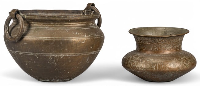 Pair of Brass Vessels