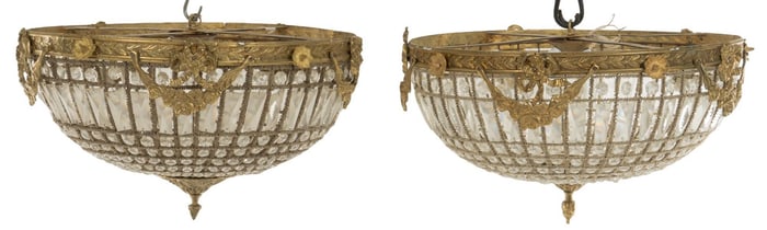 Pair of Empire Style Chandeliers