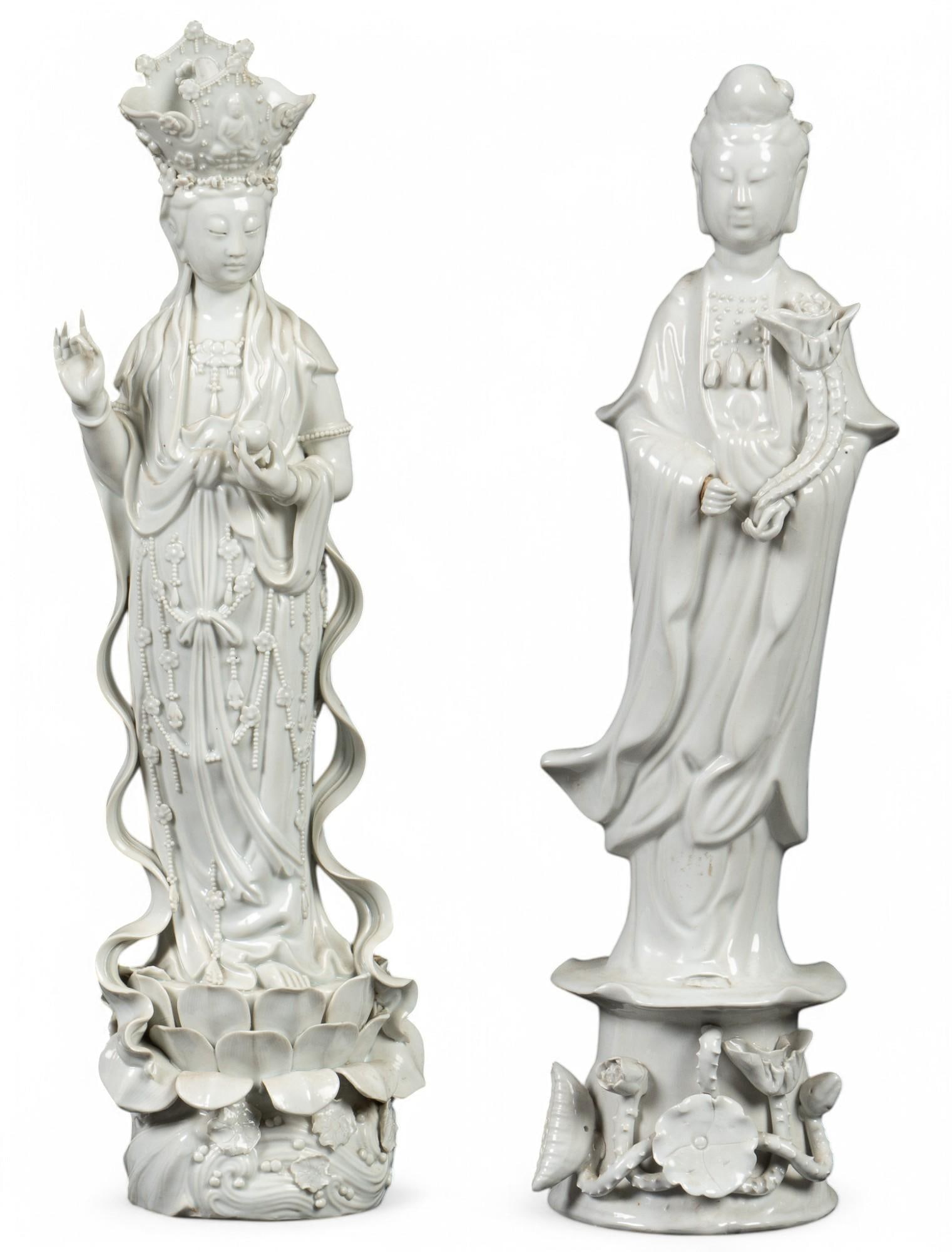Pair of Blanc de Chine Figurines (1 of 7)