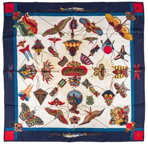 Hermes Soies Volantes Silk Scarf