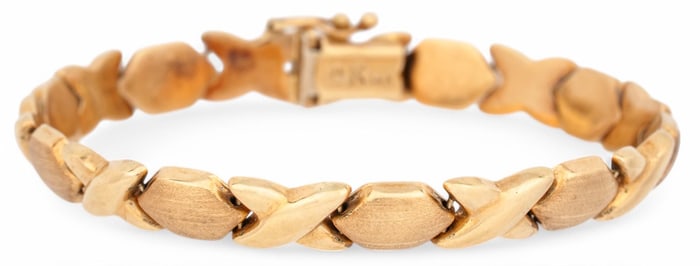 14K "XO" Style Bracelet