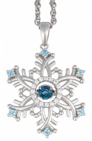 Sterling Silver Snowflake Pendant Necklace