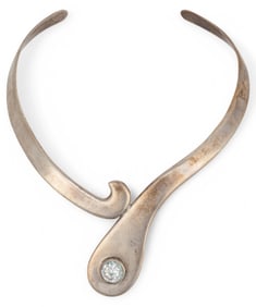 Mexican Sterling Silver Cuff Necklace