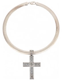 Sterling Silver Cross Pendant Necklace