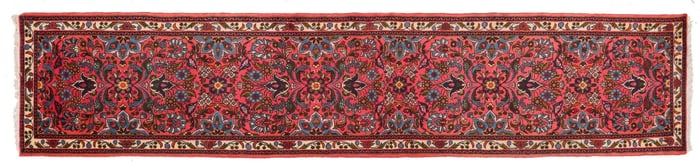 Antique Handwoven Rug Runner, 12 ft. 10 in. x 2 ft. 9 in.