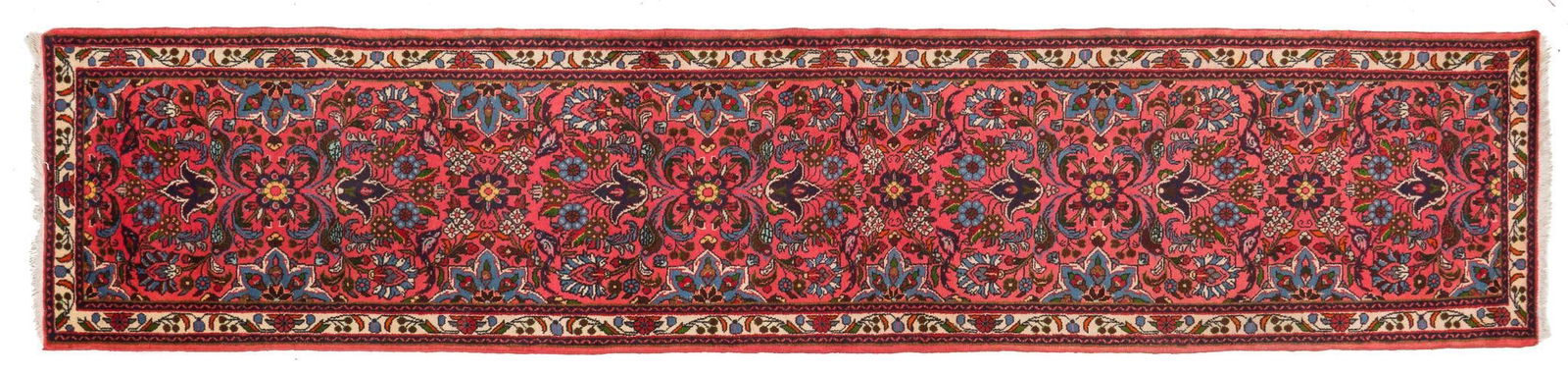 Antique Handwoven Rug Runner, 12 ft. 10 in. x 2 ft. 9 in. (1 of 3)