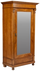 Napolean III Style Mirrored Armoire