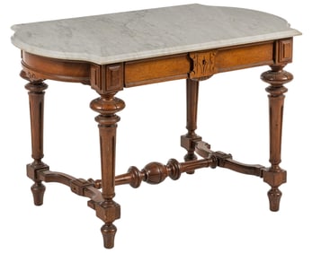 French Empire Style Marble Top Table