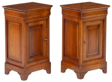Pair of Late 19th C. Louis Philippe Period Nightstands