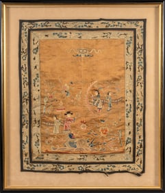 Framed Asian Textile