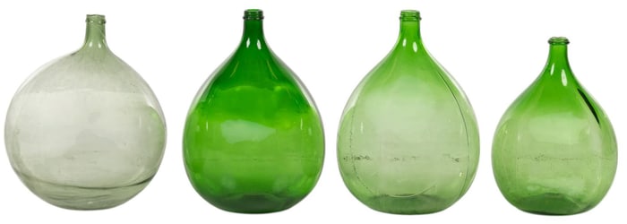 (4) Glass Demijohns