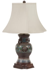 Asian Table Lamp with Shade