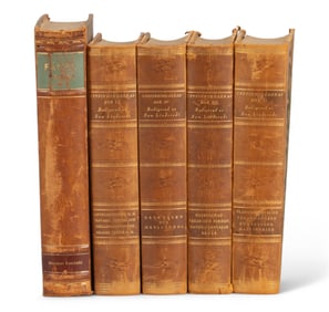 (5) Vintage Swedish Hardcover Books