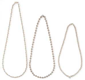 (3) Sterling Silver Necklaces