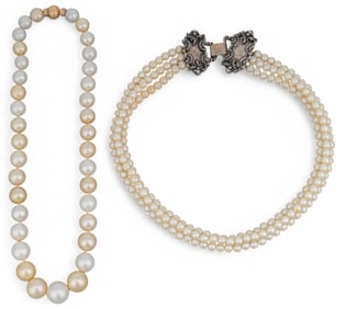 (2) Pearl Necklaces