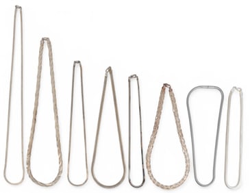 (8) Sterling Silver Necklaces