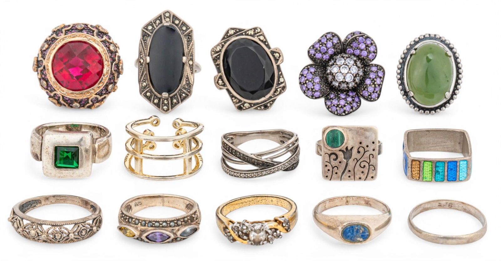 (15) Sterling Silver Rings (1 of 11)