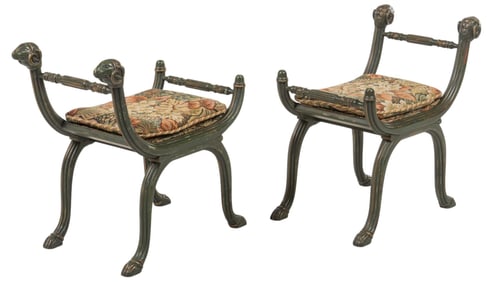 Pair of Savanarola Style Chairs