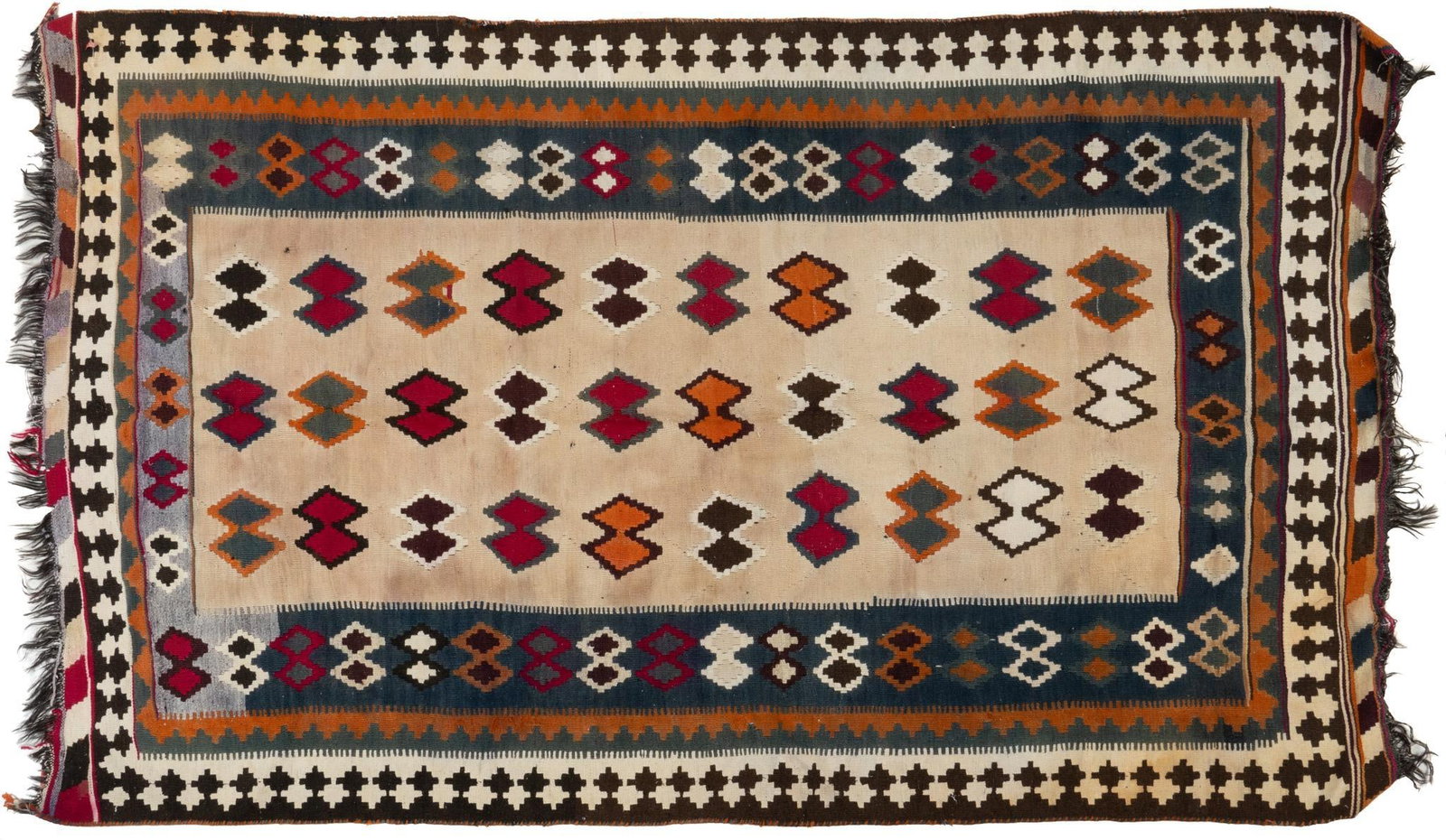 Kilim Area Rug, 7 ft. 3 in. x 4 ft. 6 in.: Kilim area rug 7 ft. 3 in. x 4 ft. 6 in. Provenance: Property from the collection of a Houston, Texas gentleman