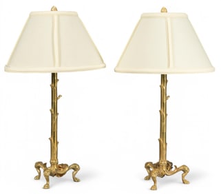 Pair of Hollywood Regency Style Table Lamps