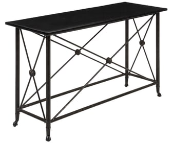 Black Marble Entry Table