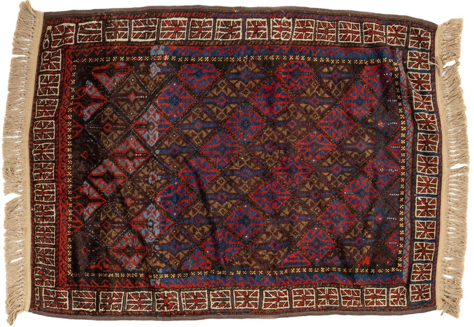 Antique Handmade Area Rug, 4 ft. 6 in. x 3 ft. 3 in. (1 of 4)