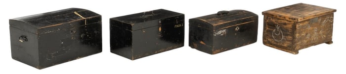 (4) Wooden Chests