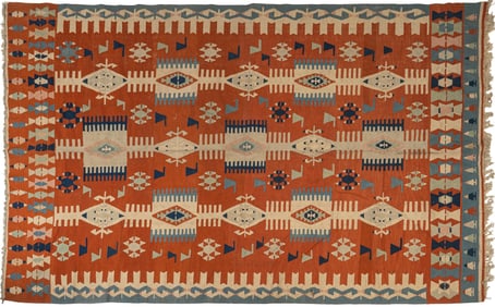 Turkish Kilim Estate Rug, 12 ft. x 7 ft. 5 in.