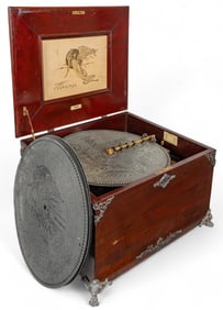 Euphonia No. 55 Music Box, with Collection of Discs