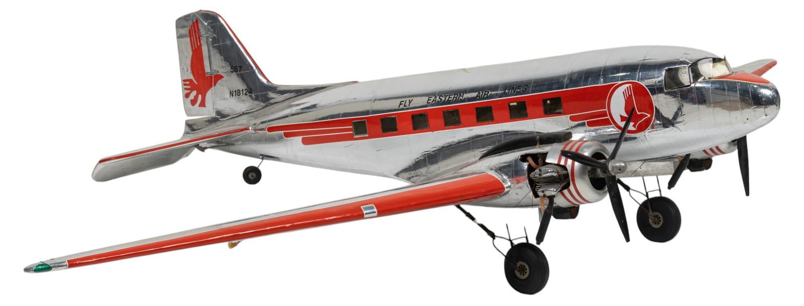 Large Scale Eastern Airlines Airplane Model N-18124 (1 of 12)