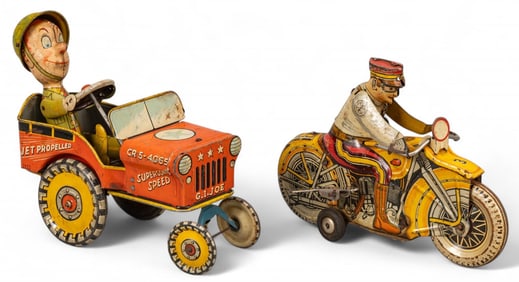(2) 1940s Tin Toys
