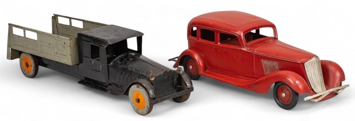 Cor-Cor (USA) Pressed Steel Graham Sedan and  Dump Truck
