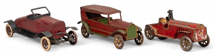 (3) Vintage Car Toys