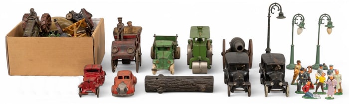 Large Collection of Cast Iron Toys