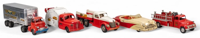 (5) Vintage Car Toys