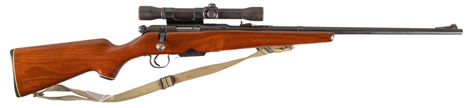 Savage Model 340D 222 Rem. Bolt Action Rifle: Serial: 164086 Manufacturer: Savage Arms Model: 340D Caliber: 222 Rem. Barrel length: 24 in. OAL: 42 in. Condition: Good; stock has light wear & handling marks; barrel & receiver have light we